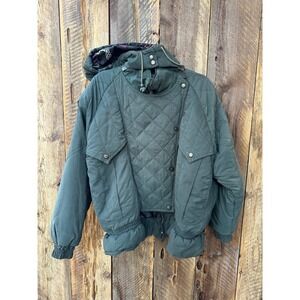 Vintage Rainbow West L Quilted‎ Bomber Puffer Jacket Gorpcore 90s Streetwear